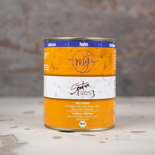 820g Bio-Huhn. S&uuml;&szlig;kartoffel. Rote Beete. Apfel. Birne. Lichtyams